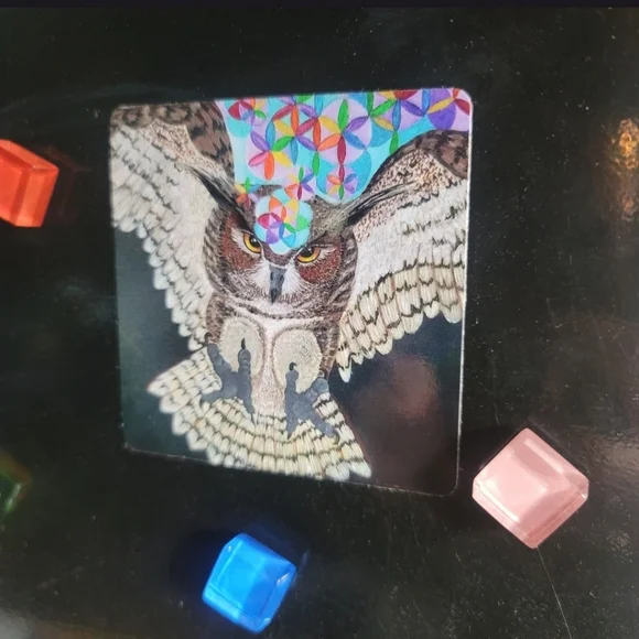 Magnet Set Rainbow Seed of Life Owl Seven Cakras Flower of Life Tree of life - Picture 8 of 16